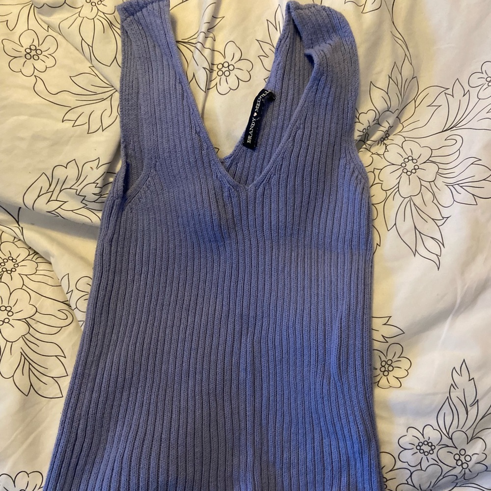 Brandy Melville Blue Knit Tank